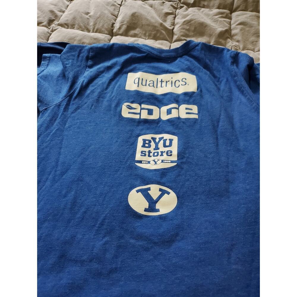 BYU Cougars Youth M & L Shirst Lot of 4 Football Rise Y Qualtrics Sports Camps - Picture 7 of 15